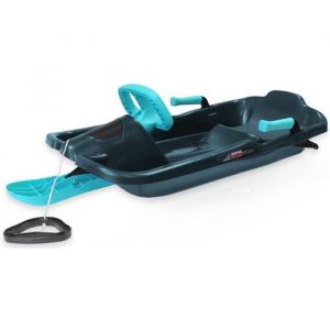 Luge avec volant pour enfant – avec freins – avec corde pour tirer la luge sport - SKIPPER
