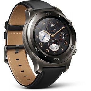 Image de Huawei Watch 2 Classic Gris Titane - Montre connectée bracelet cuir