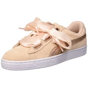 Image de Puma Suede Heart Lunalux Wn's, Sneakers Basses Femme, Beige (Cream Tan), 36 EU