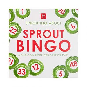 Talking Tables Bingo sur Le thème des pousses de Noël | Version Amusante de Noël du Jeu Familial Traditionnel | Jeux de Table pour Enfants, Adultes, idée Cadeau, saisonnier, Festif