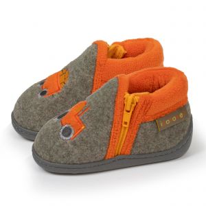 Isotoner Chaussons pantoufles Bottillons bébé garçon à zip, faciles à enfiler, bon maintien du pied, semelle antidérapante