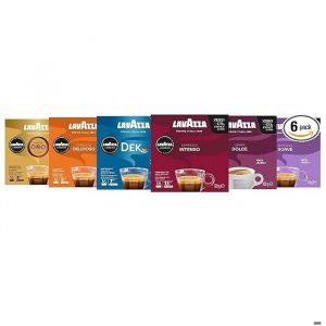 Lavazza Capsules Café - A Modo Mio - Assortiment 100% Arabica - Intensité 5 à 13 - 96 Pièces