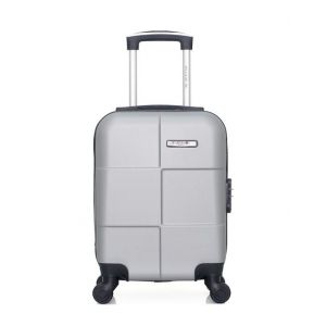 BLUE Valise Cabine XXS ABS MIAMI 4 Roues 46 cm Gris
