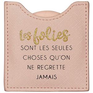 Toga Draeger - Miroir Les Folies sont - Miroir Rond de Poche &agrave; Emmener Partout - Id&eacute;al Cadeau Anniversaire, Toutes Occasions - Dimensions 8,5 cm x 8 cm 76005937 Small