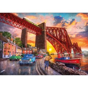 KS Games Puzzle 1500 pièces : Pont Forth au Coucher de Soleil