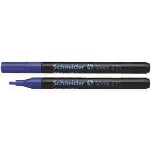 Schneider Electric 127103 - Marqueur peinture Maxx 271, pointe ogive 1-2 mm, teinte bleue