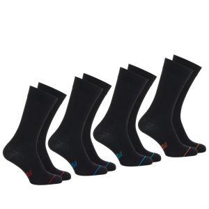 Athena Lot de 4 paires de chaussettes hautes crew Ecopack Noir