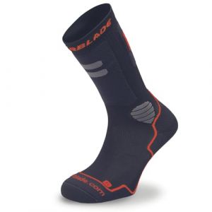 Rollerblade Unisexe – Chaussettes hautes performances pour adulte L noir/rouge