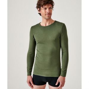 DAMART Tee Shirt Manches Longues Kaki Thermolactyl