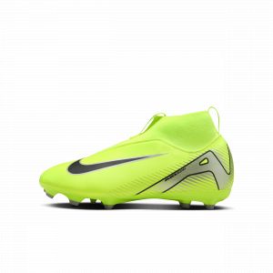 Nike Chaussure de foot à crampons montante multi-surfaces Jr. Mercurial Superfly 10 Academy pour enfant/ado - Jaune - Taille 36 - Unisex