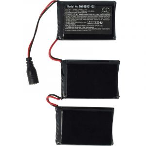 Vhbw Batterie remplacement pour Macna K-BAT-12VOLT-3.0A pour gants chauffants pour moto (3000mAh, 11,1V, Li-polym&egrave;re)