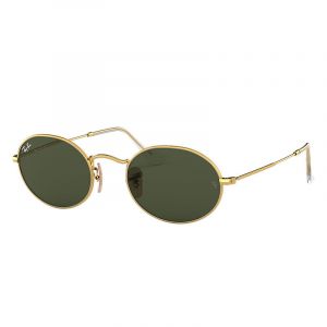 Ray-Ban Oval Unisex Sunglasses Verres: Vert, Monture: Or - RB3547 001/31 54-21