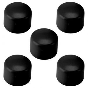 5x EMBOUT DE TUBE ROND ENVELOPPANT 6MM PVC BOUCHON CHAISE NOIR RAL9005 PATIN EMBOUT QUINCAILLERIE