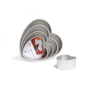 Decora 0062668 Moule ANODISÉ AU Bord Droit Coeur 15 X H 7,5 CM, Métal, 15 x 7,5 cm