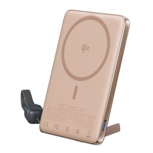 PB MagPro Slim 5k mAh Magnet+USB C Desert Titanium