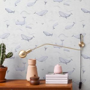 Lut&egrave;ce Papier peint intiss&eacute; LALALA oc&eacute;an gris