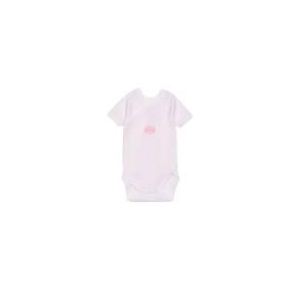 Image de Petit Bateau Body fille manches courtes en coton milleraies (6 mois)
