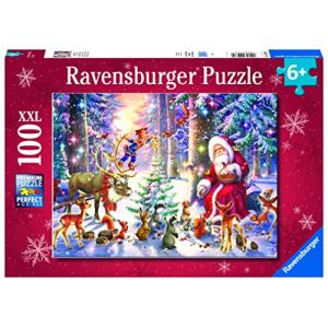 Ravensburger Puzzle de Noël dans la forêt - 100 pièces XXL - Puzzle pour Enfants