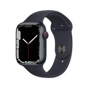 Apple Watch Series 7 GPS + Cellular Aluminium Minuit Bracelet Sport 45 mm