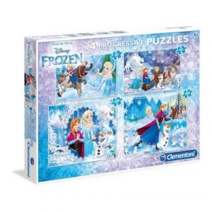 Clementoni 4 Puzzles - La Reine des Neiges