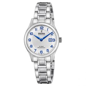 Montre Femme Festina Swiss Made Classiques Acier - F20068-1 Bracelet Acier Argent