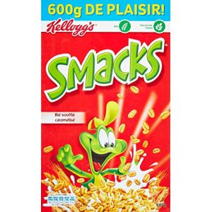 Kellogg's Céréales Smacks 600 g - Lot de 3