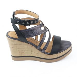 Chattawak Femme 13KOLDANOIR40 Sandale &agrave; Talon, Noir, 40 EU