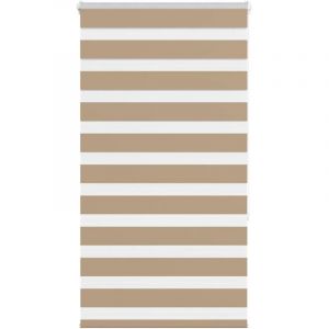 VidaXL Store z&egrave;bre marron sable largeur du tissu 70,9 cm polyester