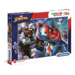 Clementoni Puzzle SuperColor 104 pièces - Spider-Man