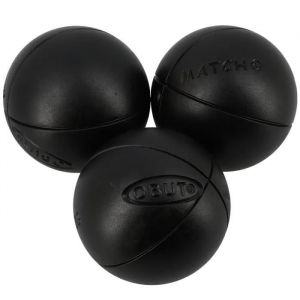 Obut Match Plus 72mm strie2 - Boules de pétanque - Noir - Taille 690g