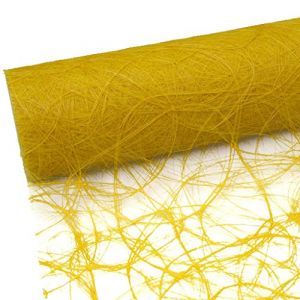 Deko AS GmbH Sizoweb Rouleau de 25 m + 100 cœurs décoratifs (30 cm de Largeur, en Jaune Solaire)