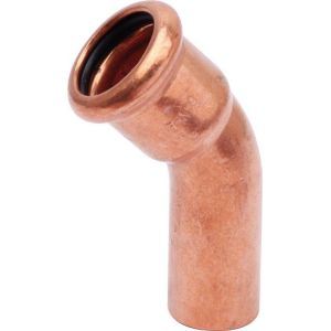 SANHA 1604035 - Coude 45&deg; &agrave; sertir et &agrave; emboiter. male-femelle D35 (sachet de 2 pi&egrave;ces)