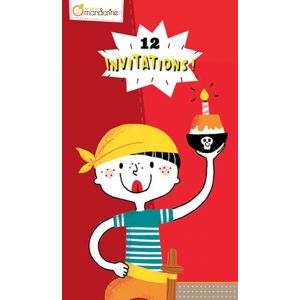 Avenue mandarine Carnet - 12 invitations - Pirates