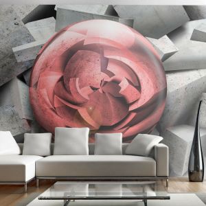 Artgeist Papier peint - Rose de pierre 200x140