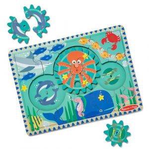 Image de Melissa & Doug Wooden Underwater Jeu De Puzzle 18 Pi&egrave;ce(S) Animaux