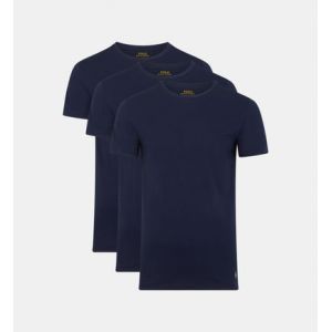 Ralph Lauren Lot 3 maillots de corps coton Bleu Polo