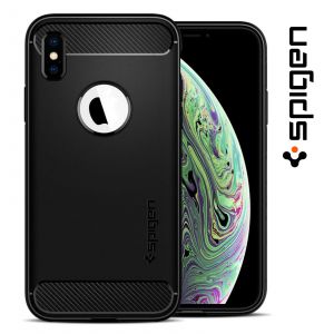 Image de Spigen Coque iPhone X/Xs Rugged Armor Noir