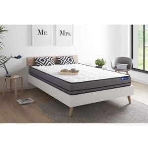 Matelas ACTILATEX 140x190cm 2 faces à MÉMOIRE DE FORME+LATEX 3zones de confort