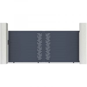 Casanoov - Portail aluminium coulissant arlberg 400x180cm