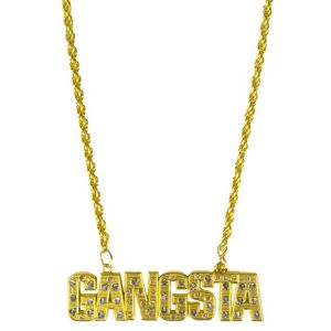 Ruedelafete Collier GANGSTA doré