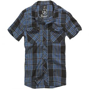 Brandit Chemise Manche Courte Roadstar XL Indigo Checked