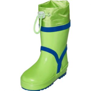 Playshoes Bottes en caoutchouc Basic doublées vertes - Taille 27
