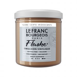Lefranc & bourgeois Peinture Flashe vinylique - Terre verte iridescent n°841 - 125 ml -