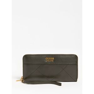 Guess Katey Large Zip Around Whiskey