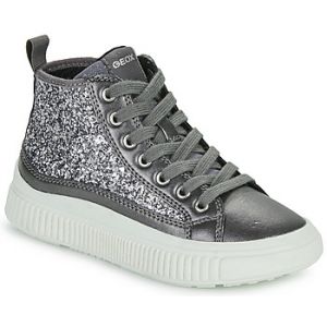 Geox Baskets montantes enfant J LAQUINNY GIRL Argenté - Taille 36,37,38,39