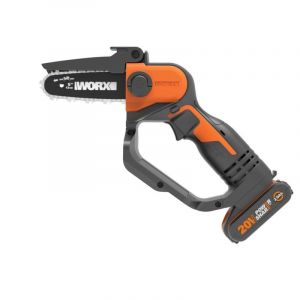 Worx Tronçonneuse élagueuse Wg324e guide 12cm 20 V