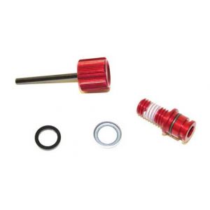 Image de Rockshox Domain/lyrik/totem/10-11 Boxxer Race/rc External Rebound Adjuster Knob And Shaft Bolt Kit - Red - Taille One Size