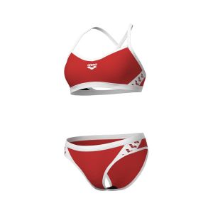 Maillot de bain 2 pièces croisé dos uni femme Arena Icons