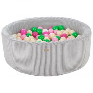 Piscine à balles 300 balles 90 cm vert, rose, rose clair, cappuccino