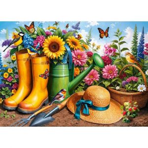 Puzzle 1000 pièces : Bottes Dorées, Racines Fleuries